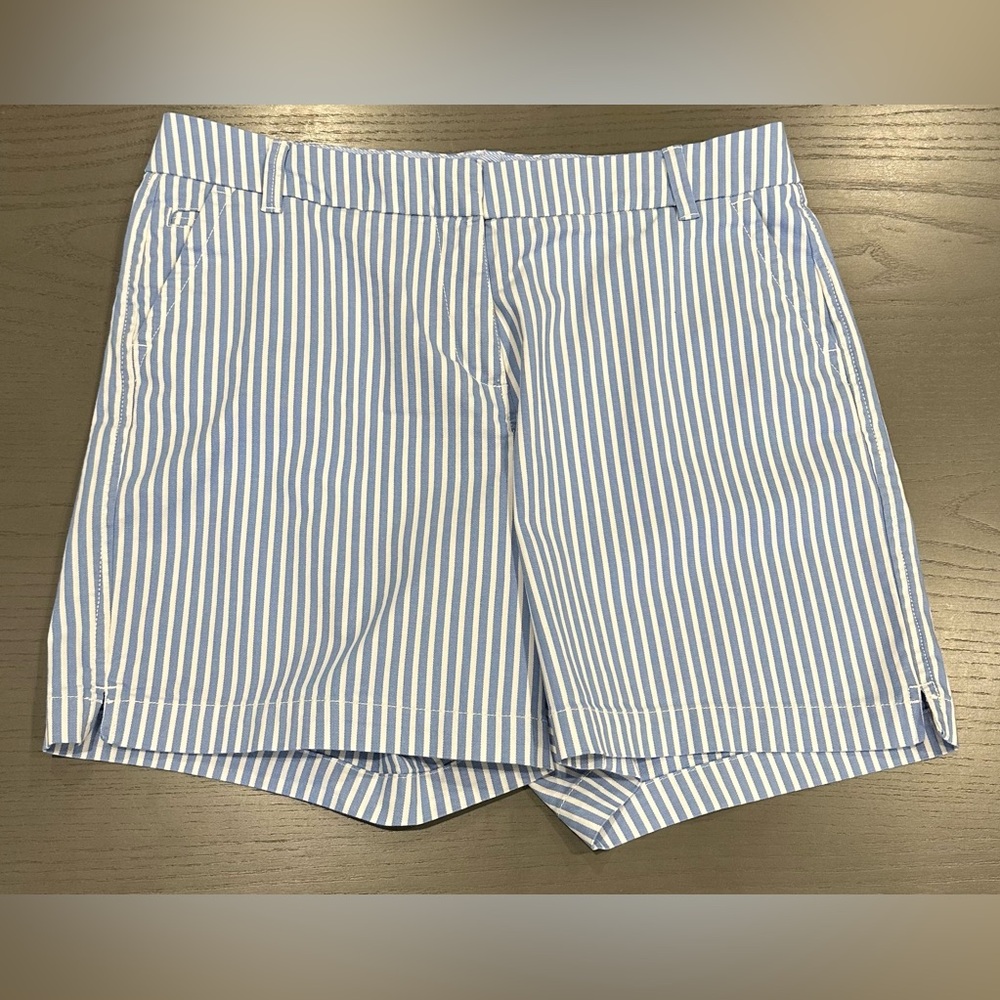 crown & ivy Blue and White Striped Women’s Shorts
